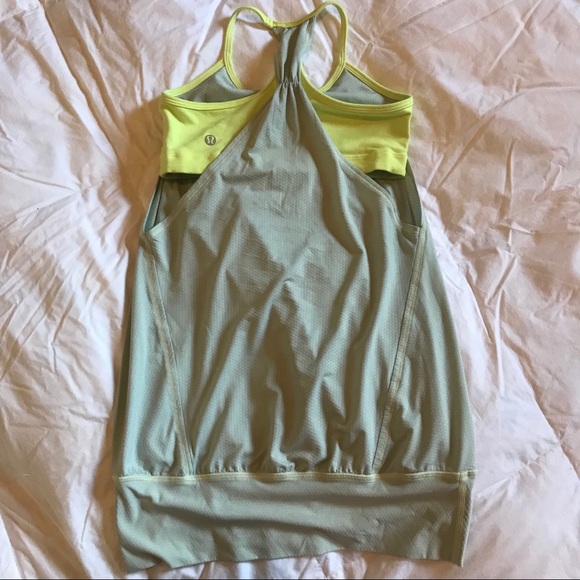 lululemon athletica Tops - LULULEMON green sports bra tank